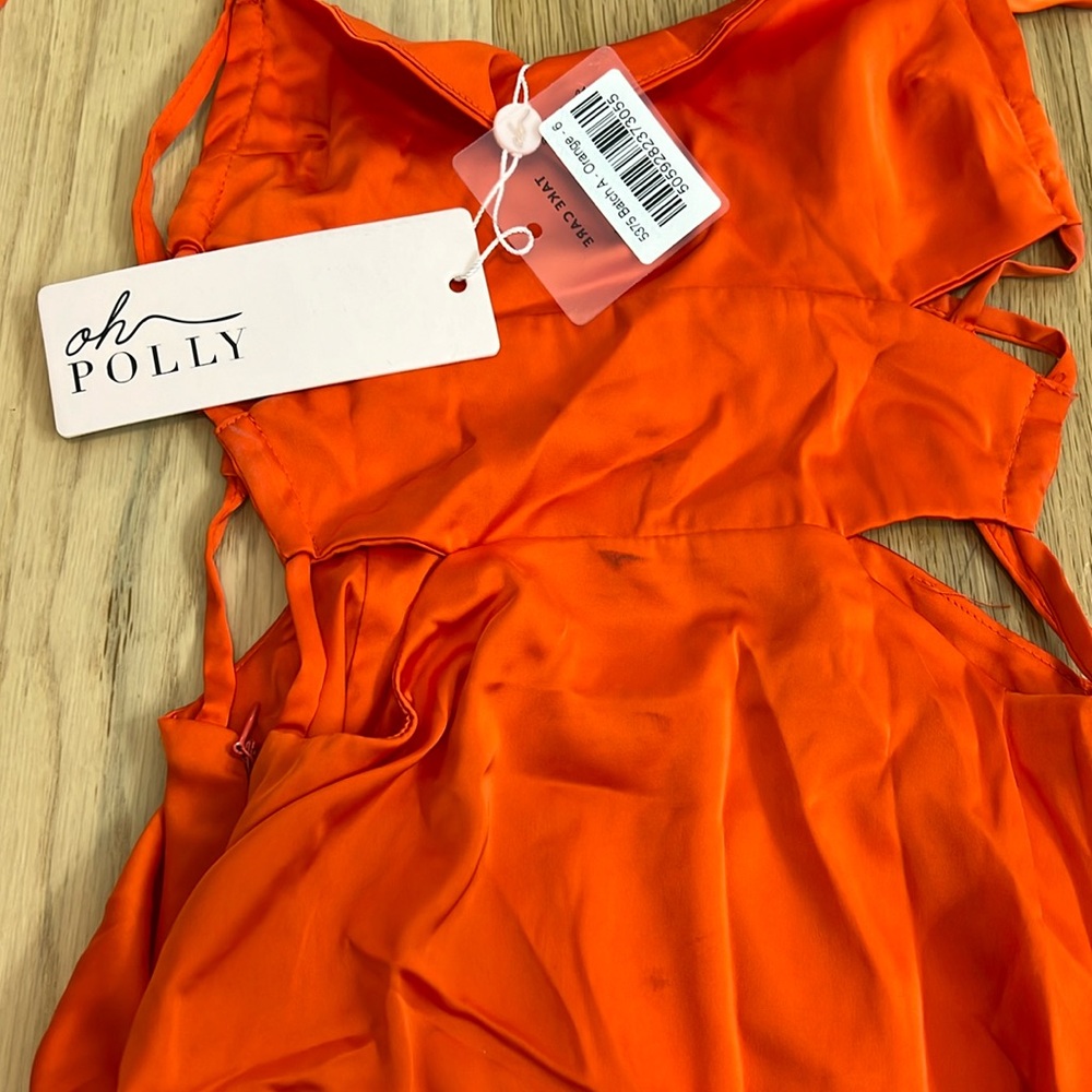 NWT rust orange cutout oh Polly dress